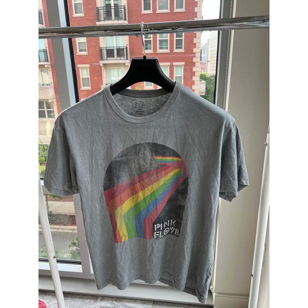 Pink Floyd Dark Side of the Moon Graphic Tee Gray Medium Short Sleeve T-Shirt